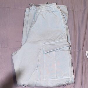Light Blue Cargo Joggers